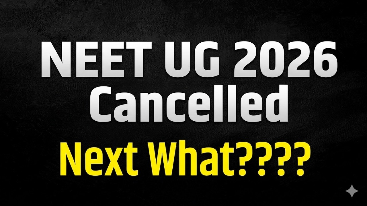 NEET 2026 Exam Cancel | RE NEET Confirm | NTA Latest Update | NEET 2026 Paper Leak