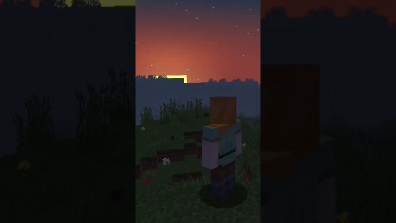 Beautiful Sunset In Minecraft!