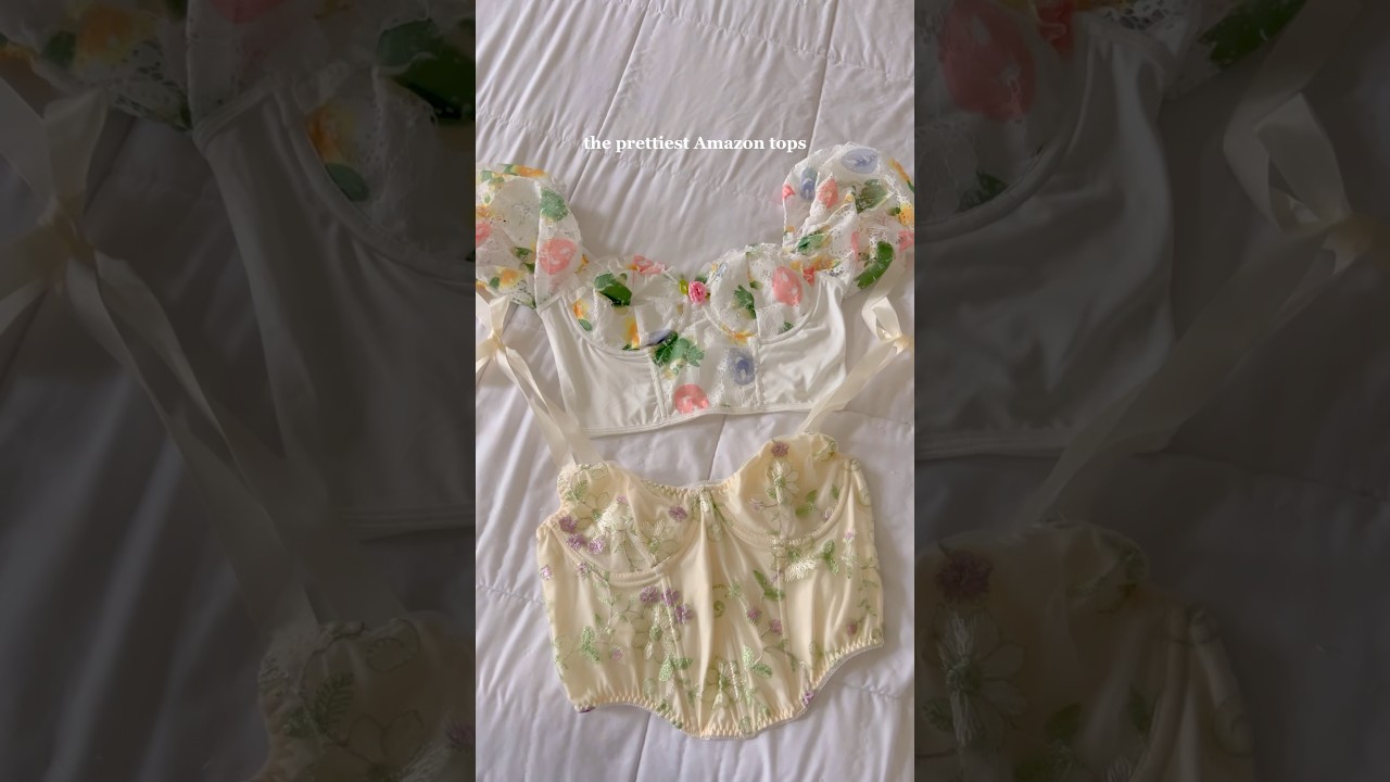 the prettiest princess tops on Amazon! 🧚🏻🌸✨ #amazon #princess #faahion #finds #coquette #ethereal