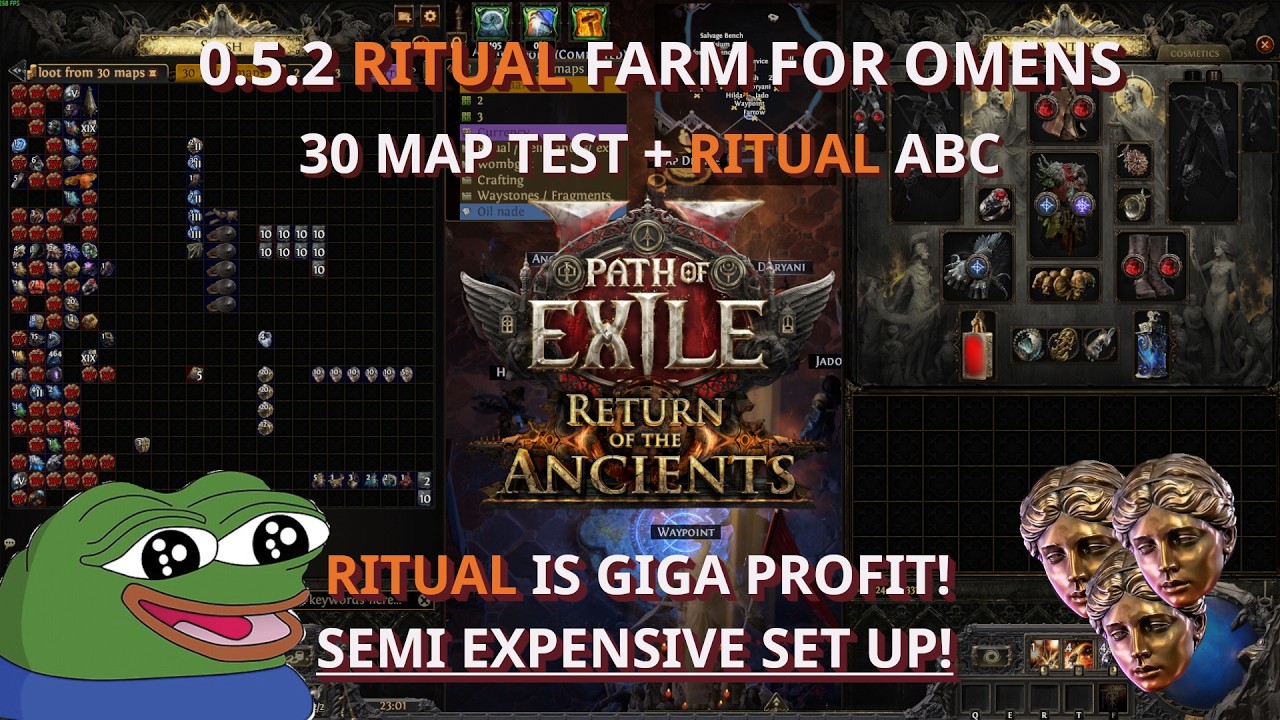 [0.5.2] Ritual farm on t15 waystones after patch - The Return of the Ancients!