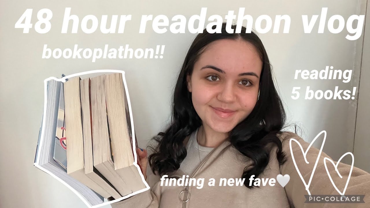 5 books in 48 hours!📚🤍 | bookoplathon 48-hour readathon vlog