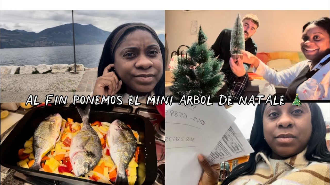 La vida de un inmigrante 📑, mi marido hace la cena 🥘 y al fin ponemos el árbol de natale 🎄 