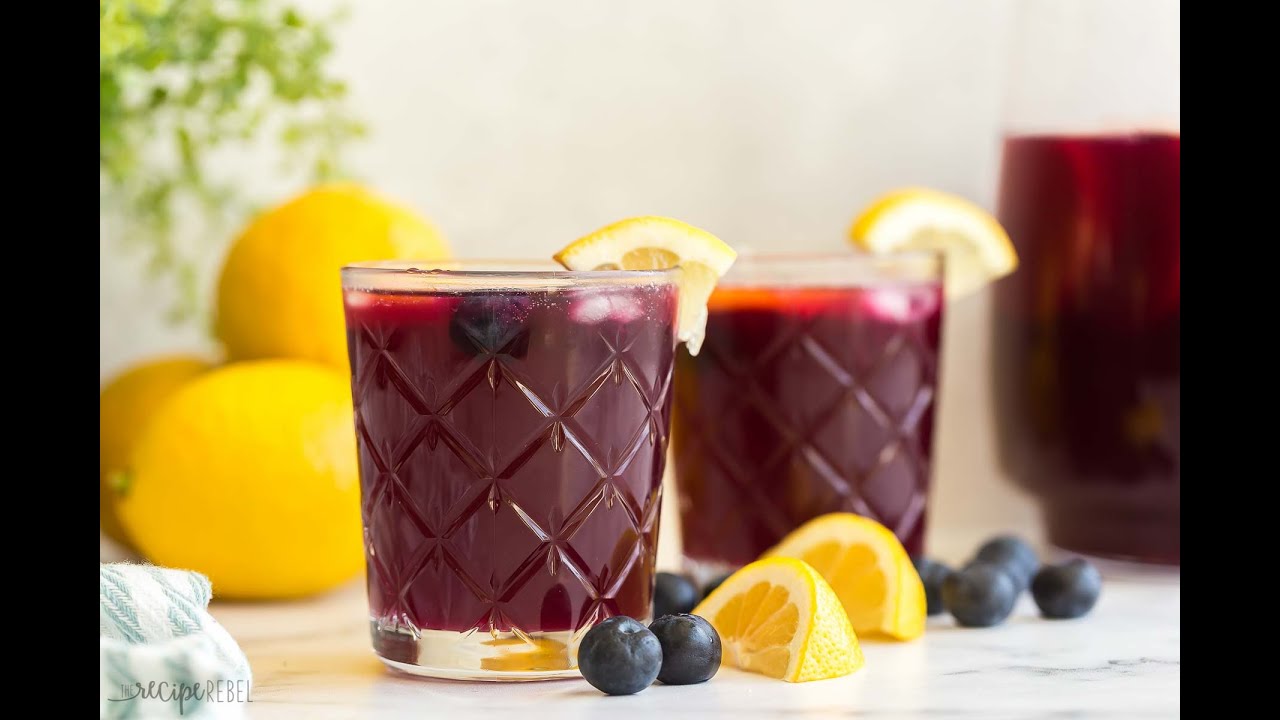 Blueberry Lemonade recipe - so refreshing! | The Recipe Rebel