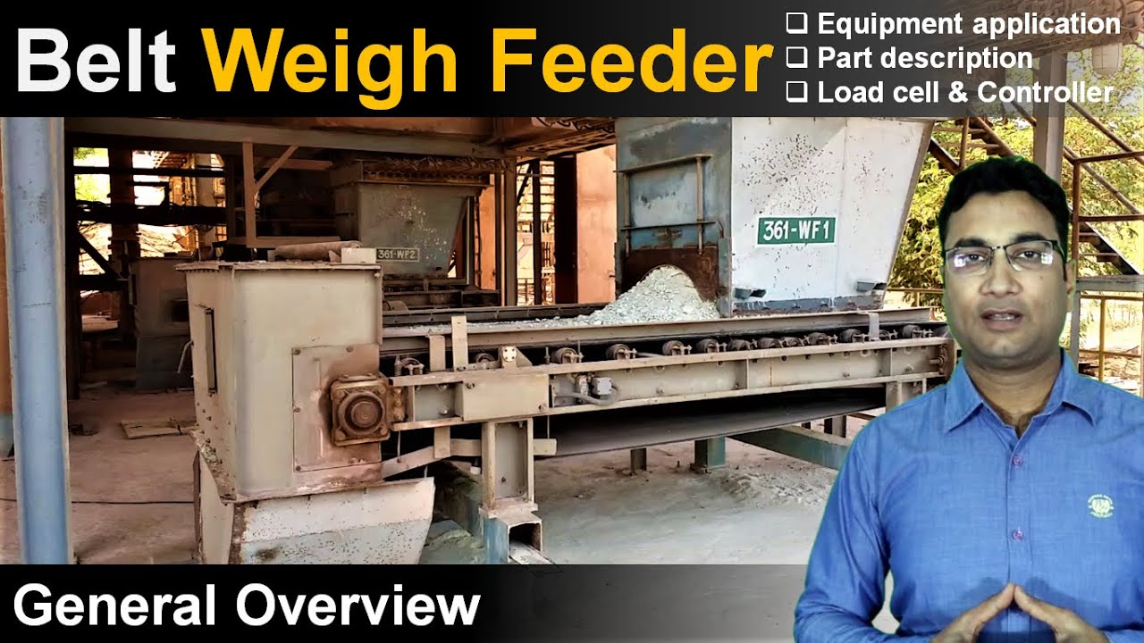 Belt Weigh feeder | Application & operation | Hopper discharge vibratory chute | Part description |