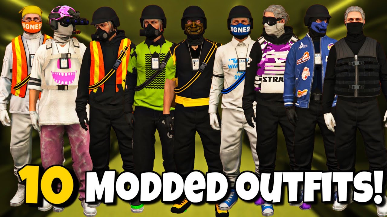 How To Get 10 GTA 5 Modded Outfits No Transfer Glitch!