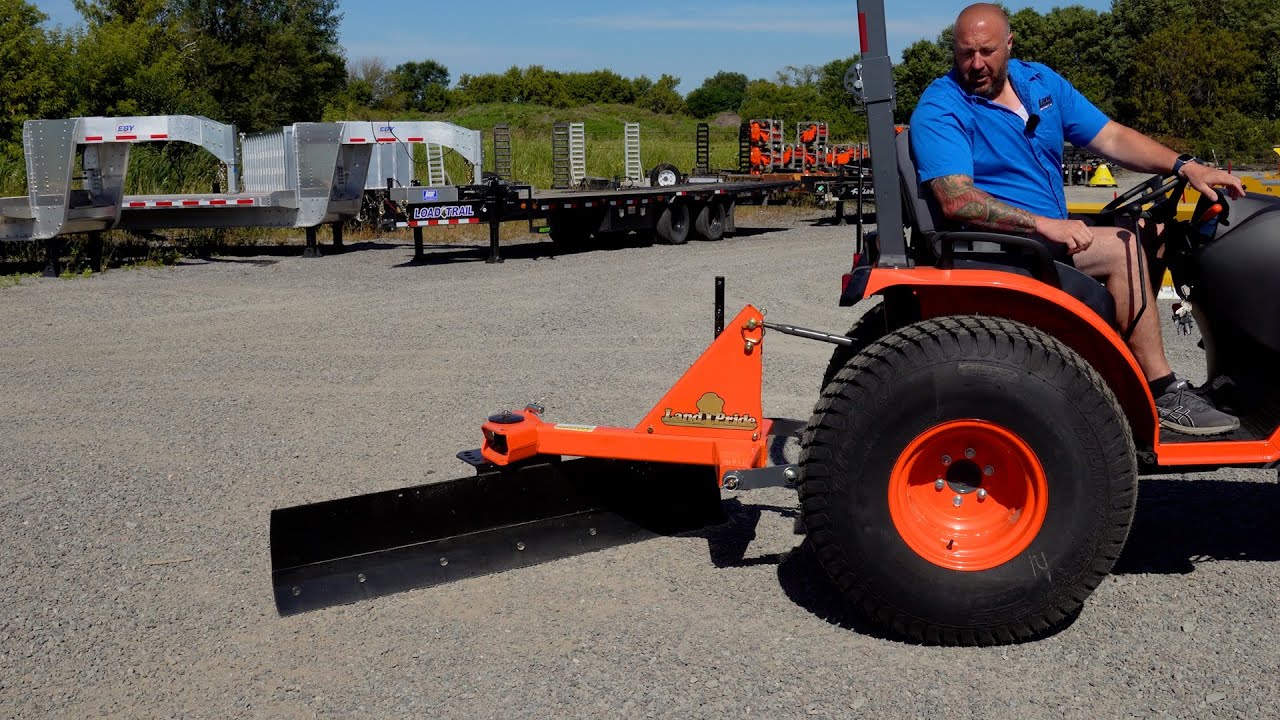 Land Pride three point Rear Blade KUBOTA TRACTOR AND LAND PRIDE COMBO