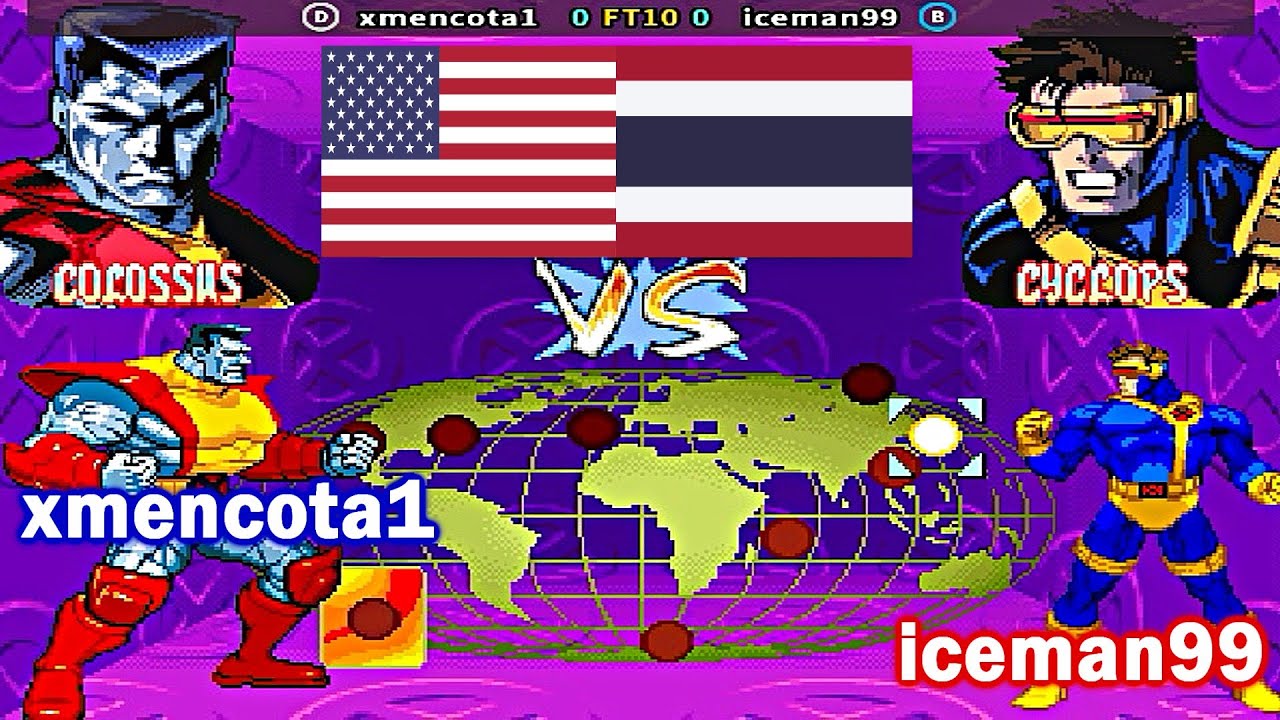 X-Men: Children of the Atom - xmencota1 vs iceman99 FT10