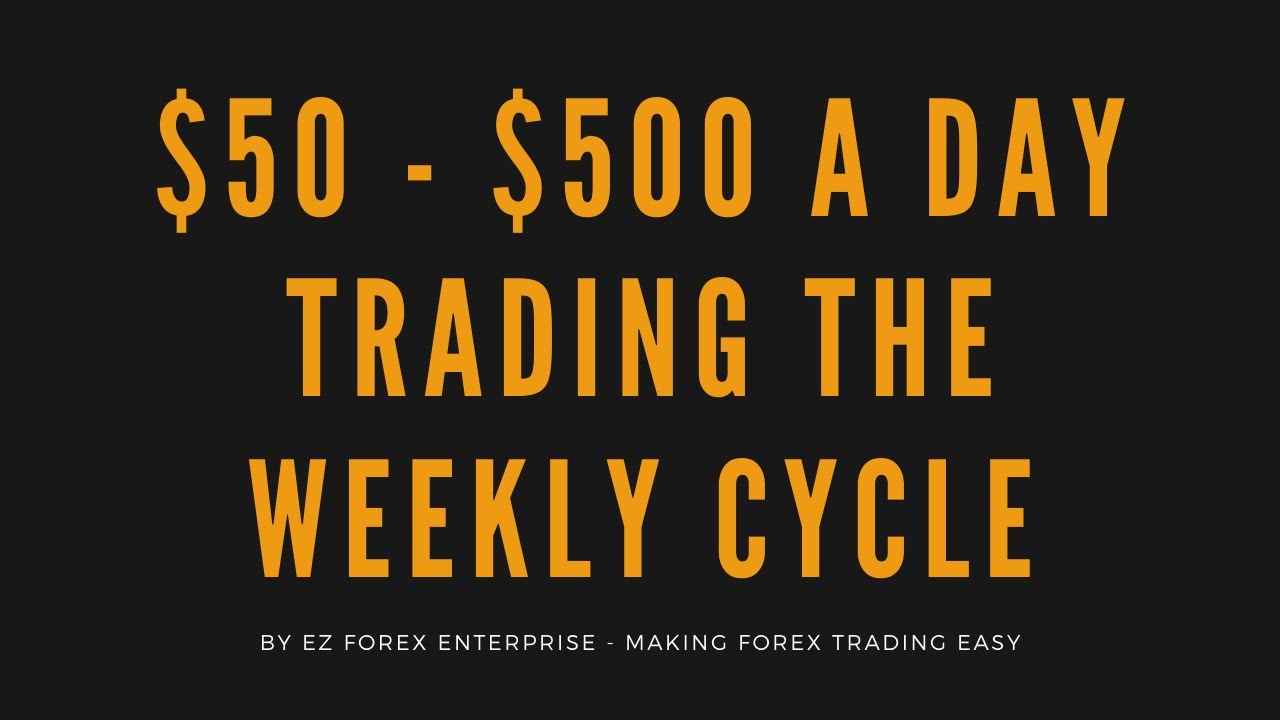 $50 - $500 A DAY TRADING THE WEEKLY CYCLE | FOREX STRATEGY 2020