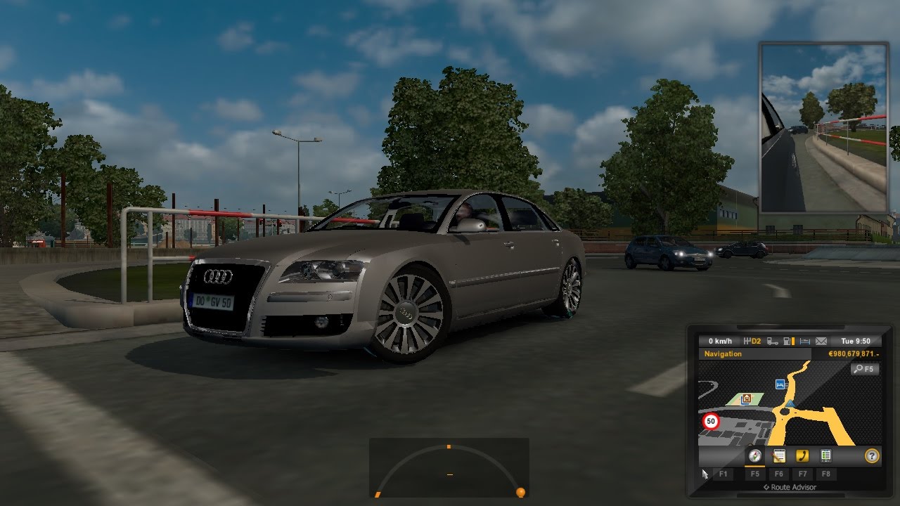 ETS 2 V1.25 Audi A8 Car Mod Test