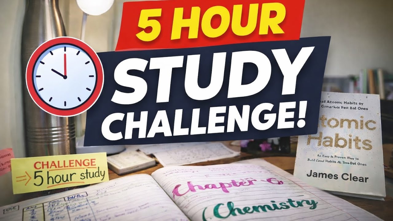 Can I complete ✅ 5 hour study challenge🤔🧐