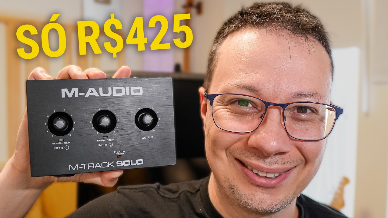 A Interface de Áudio Mais Barata do Brasil - M-Audio M-Track SOLO