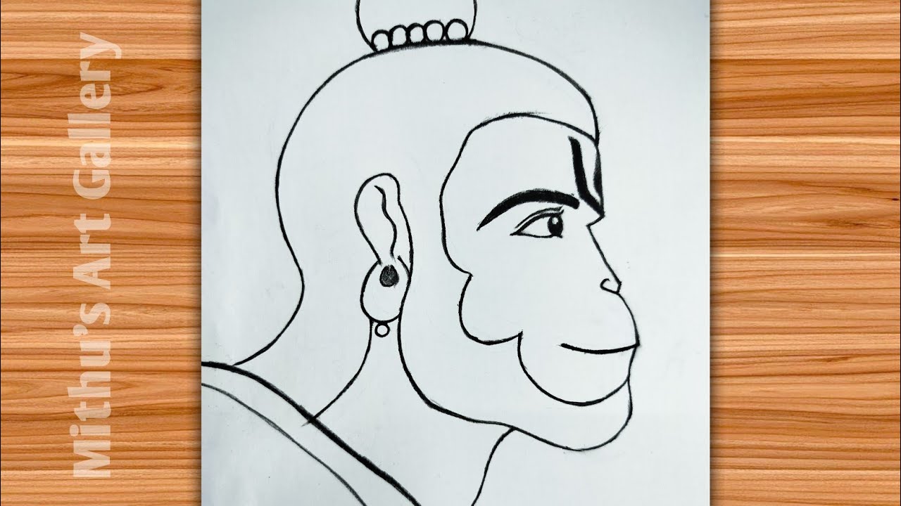 Easy Hanuman Drawing for beginners | How To Draw Easy Hanuman | Ramnavami 