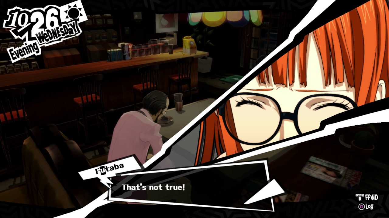 Persona 5 - 10/26: Sojiro Confronts Futaba about Calling Card, Learns Joker's Phantom Thieves Ties