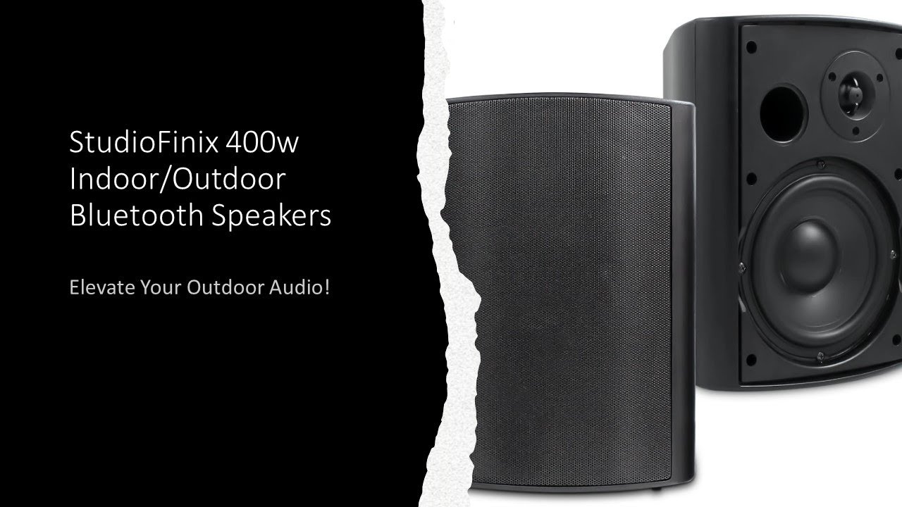 StudioFinix 400w Indoor/Outdoor Bluetooth Speakers - Install and Review