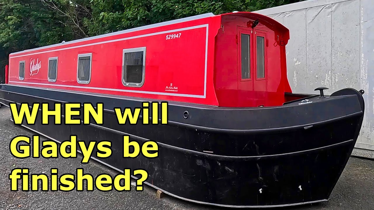 WHEN WILL Narrowboat Gladys be on a canal? My 6th visit to Aintree Boats