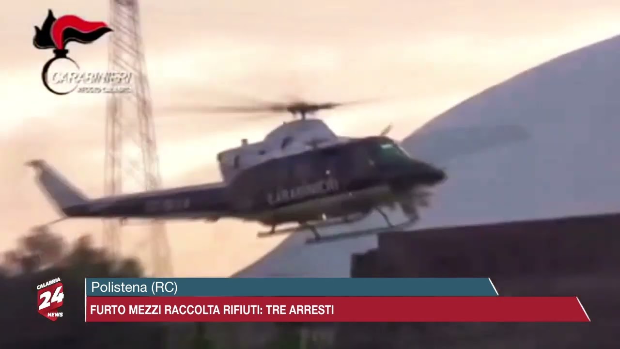 Polistena (RC): Furto mezzi raccolta rifiuti, tre arresti