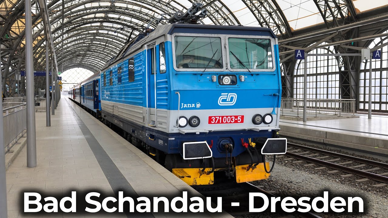 Mit der Knödelpresse im Elbtal | 4K Führerstandsmitfahrt: Bad Schandau - Dresden | ČD 371 – RE 20