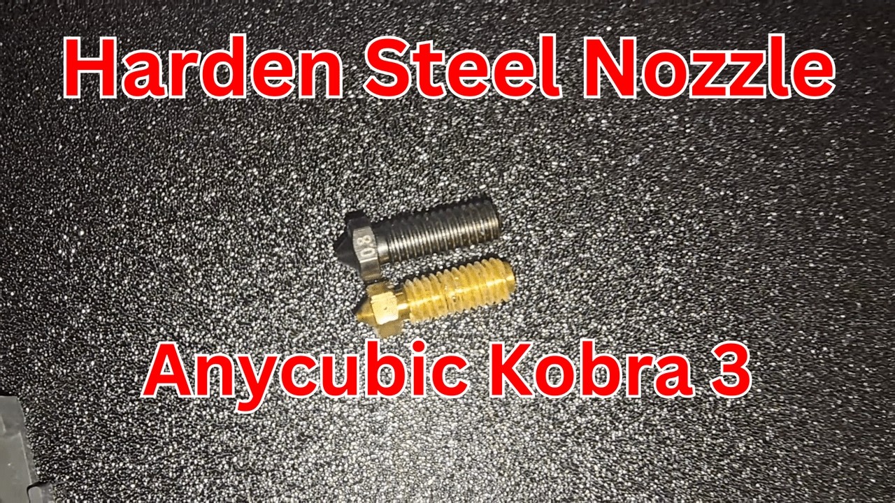 Anycubic Kobra 3 Harden Steel Nozzle Replacement