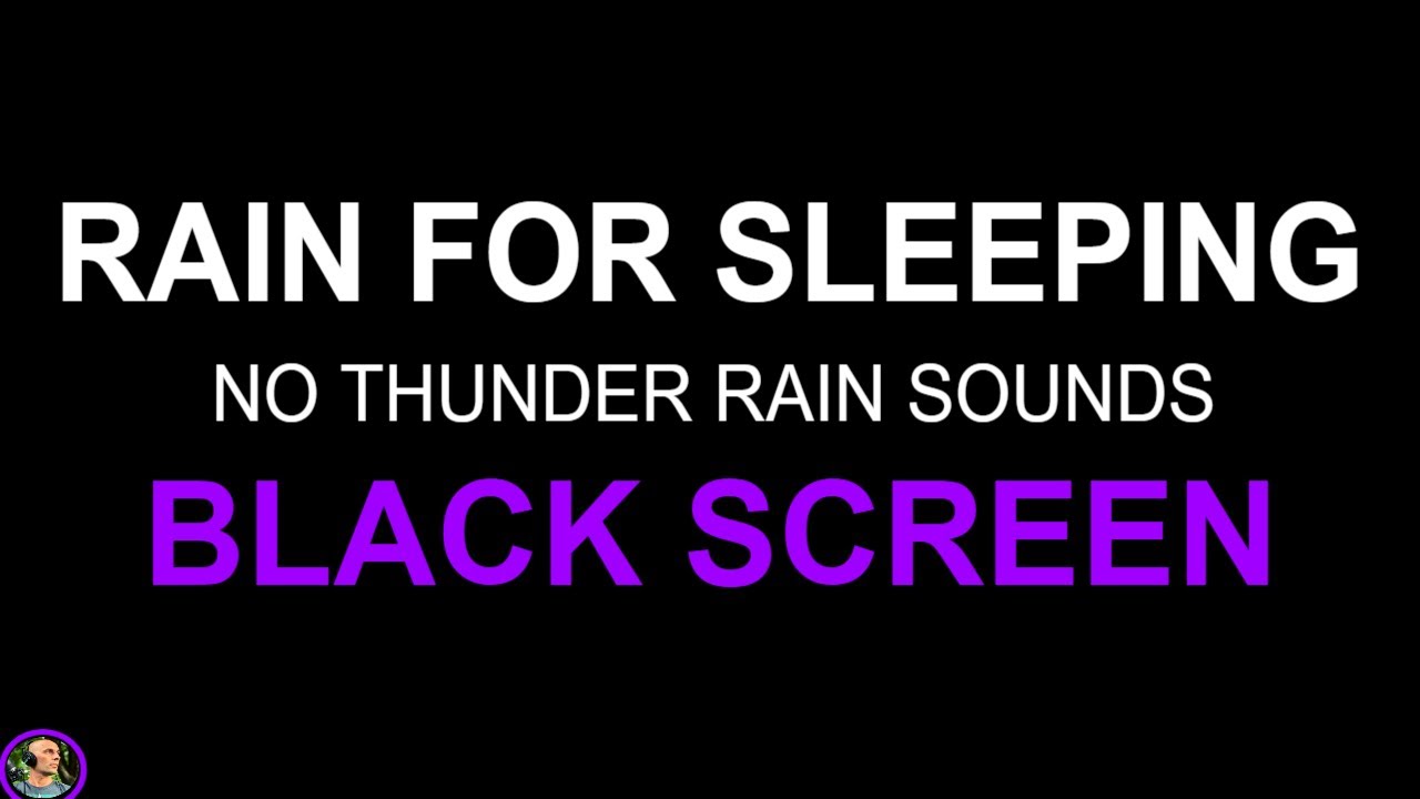 Fall Asleep Instantly, Heavy Rain No Thunder Black Screen, Sleep Aid, Pure Sleeping, Rain No Ads