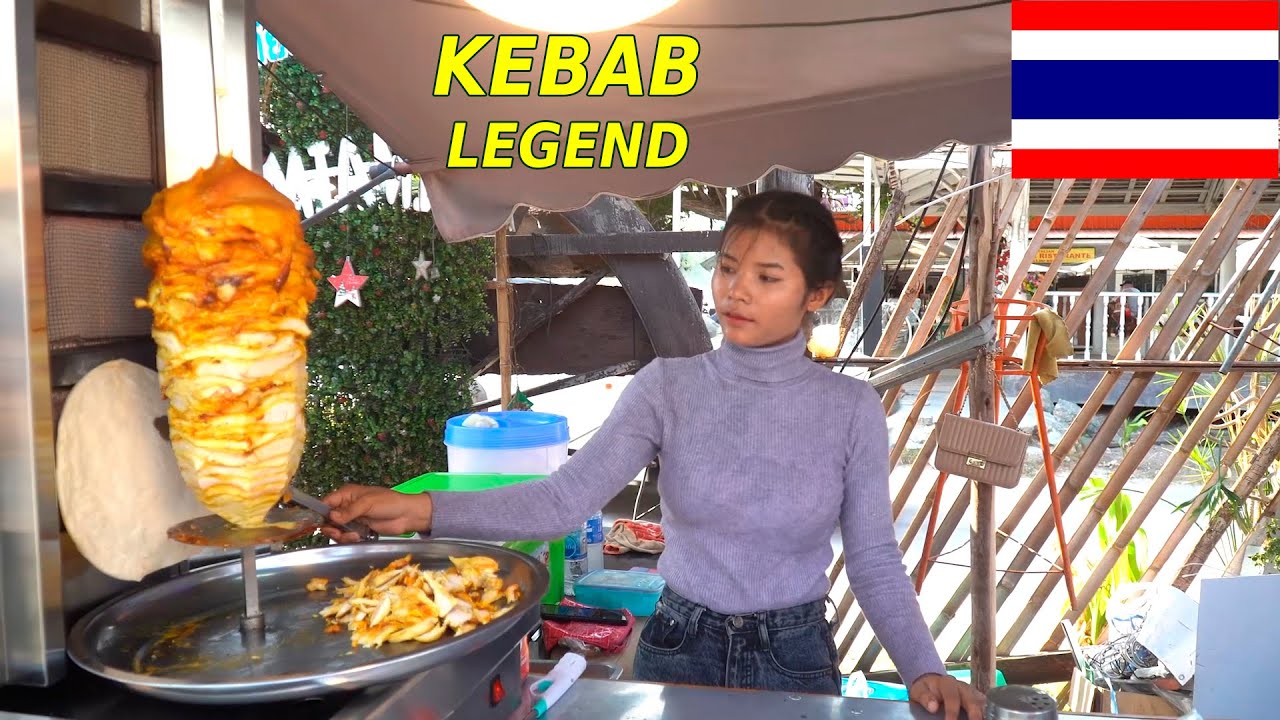 She makes the best KEBAB in Thailand 🇹🇭