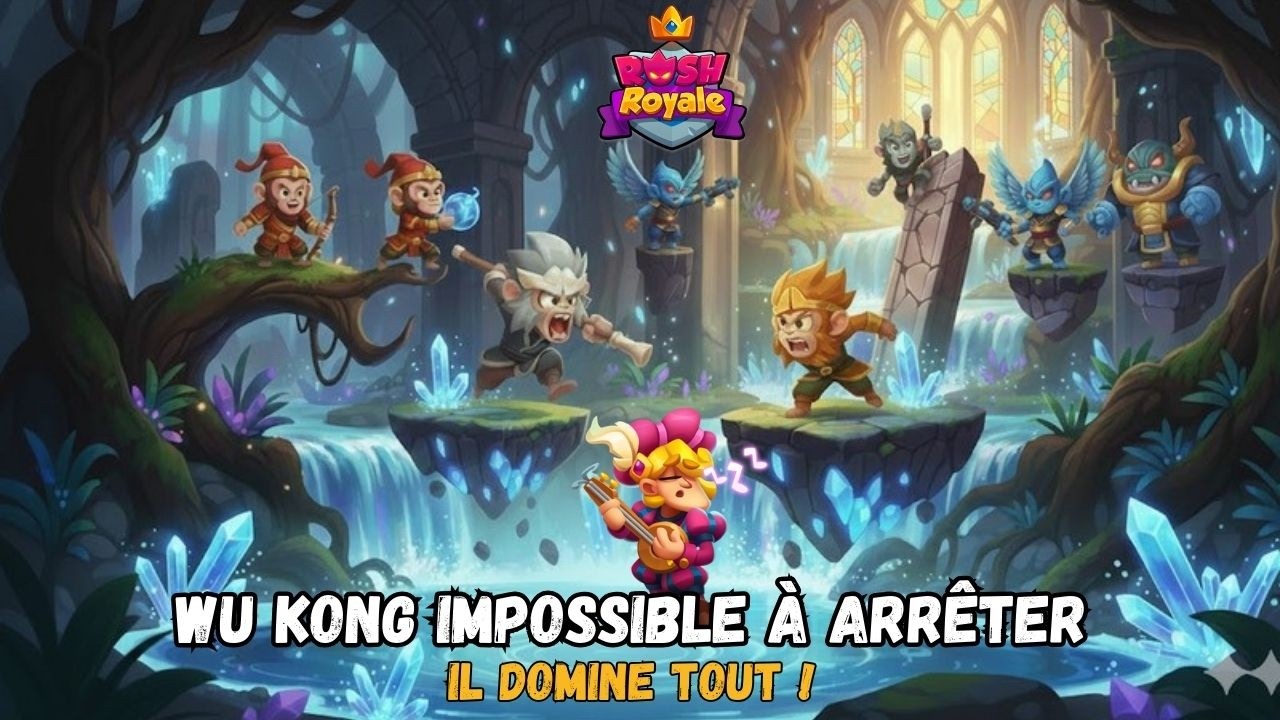 Rush Royale | Wu Kong domine toutes les vagues face à ce Barde 👑🔥