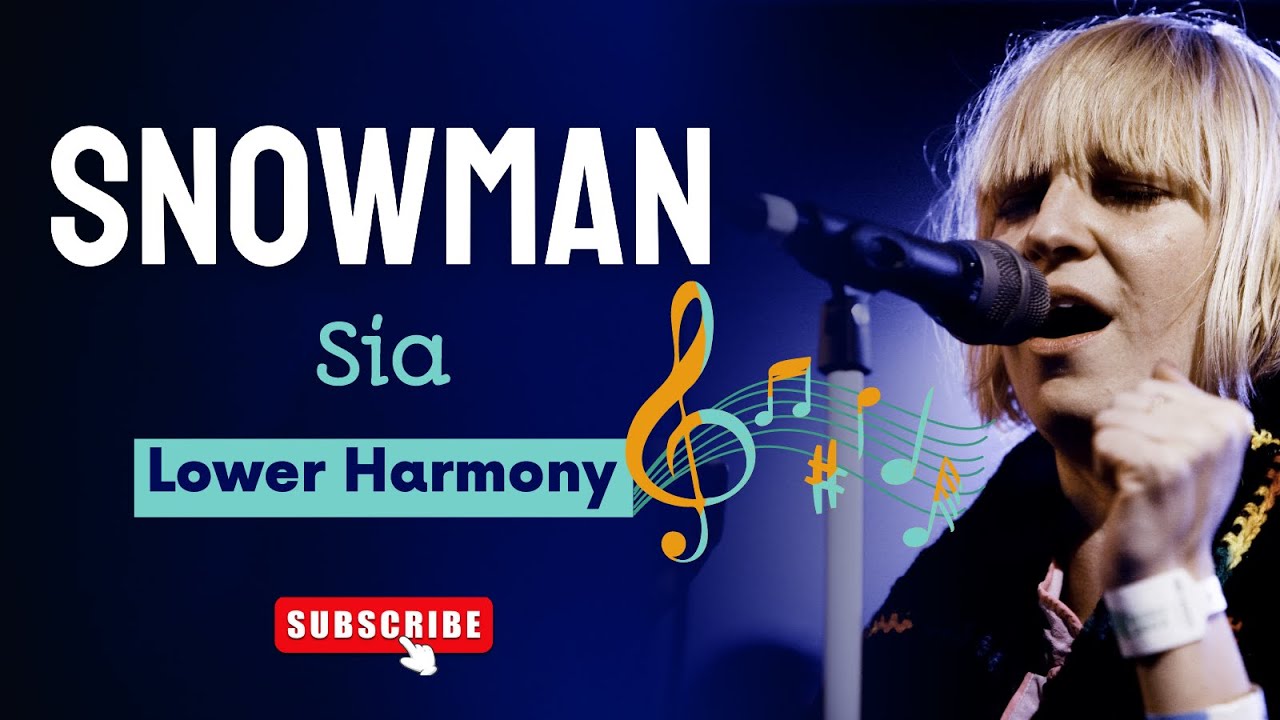 Sia - Snowman 🎵 Lower Harmony 🎤 Learn Vocal Harmony with Robert Lee || Sing in Harmony Training