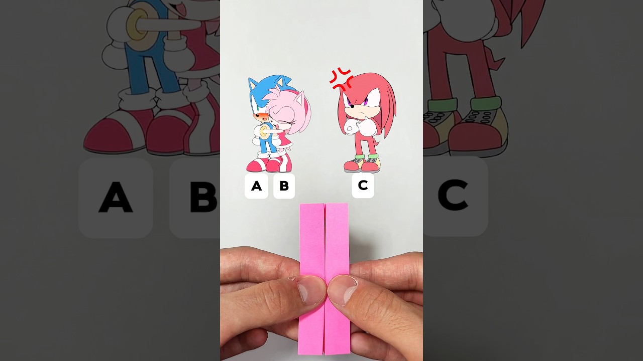 Guess What Amyrose love Sonic 😝 #guess #sonic #shorts