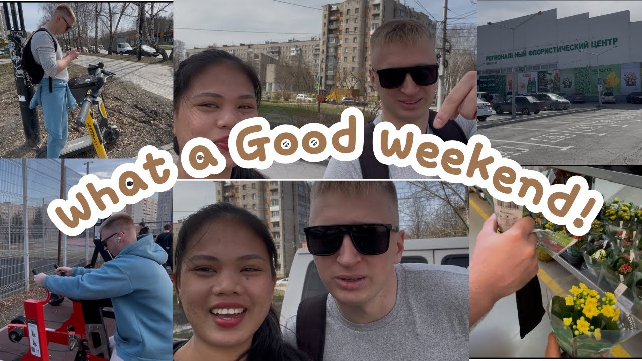 FILIPINA AND RUSSIAN COUPLE KIND OF WEEKEND HERE IN SIBERIA|OUR FIRST DATE IN SPRING+HAIRCUT
