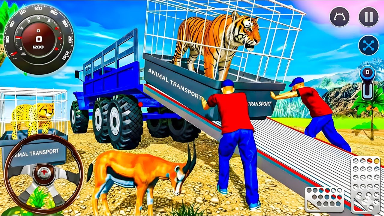 Animal Cargo Truck Driving Game 3D - Animal Transport Cargo Truck 2024 - Android Gameplay