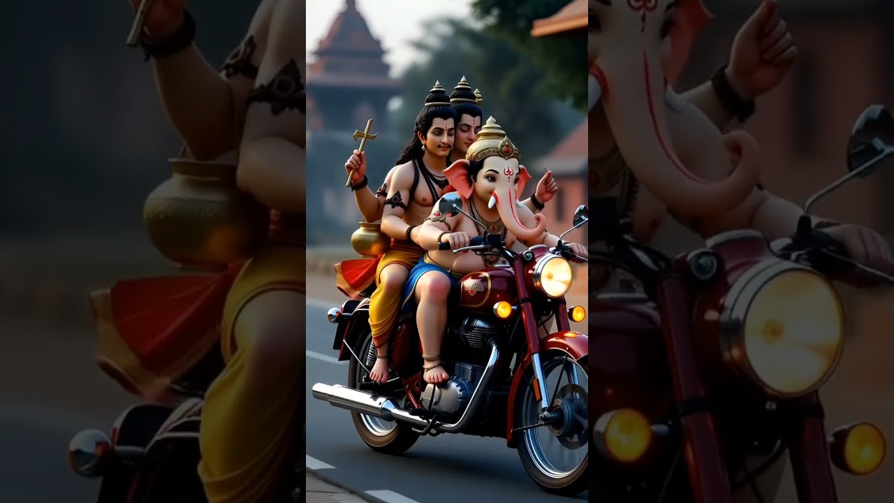 “Royal Enfield Bullet Par Ram Bhakt Hanuman 🛕🏍️ | Ultra Realistic Scene”