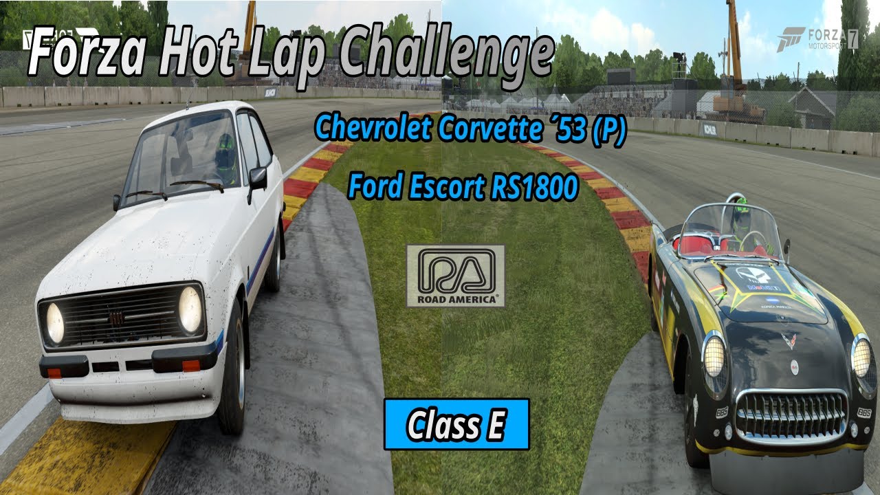 Ford Escort RS1800 vs Chevrolet Corvette ´53 (P) Road America HLC !!