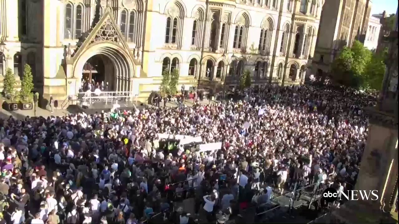 Vigil Held for Victims of Manchester Attack in UK