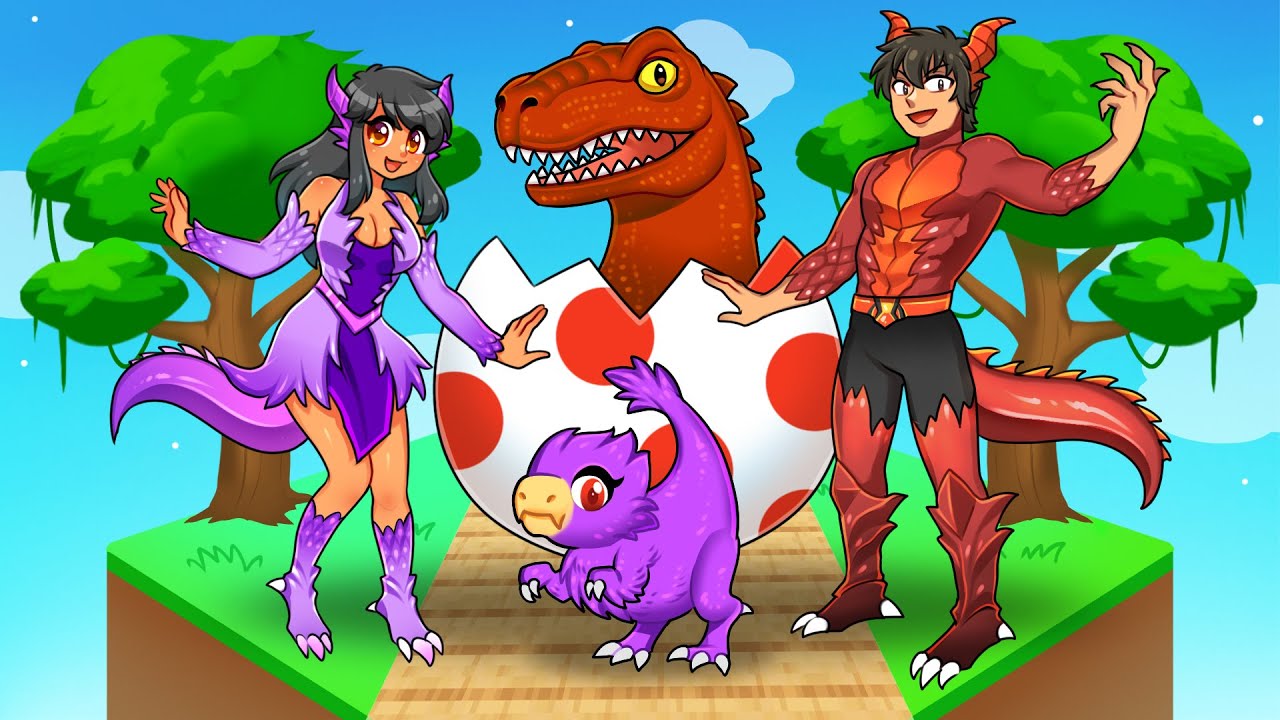 Having A DINOSAUR FAMILY In Roblox!