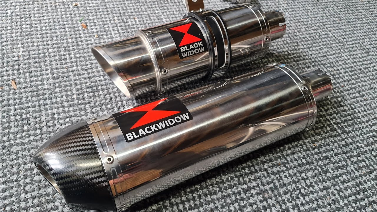Black Widow Exhaust Comparison 200SS 300ST Yamaha XSR700
