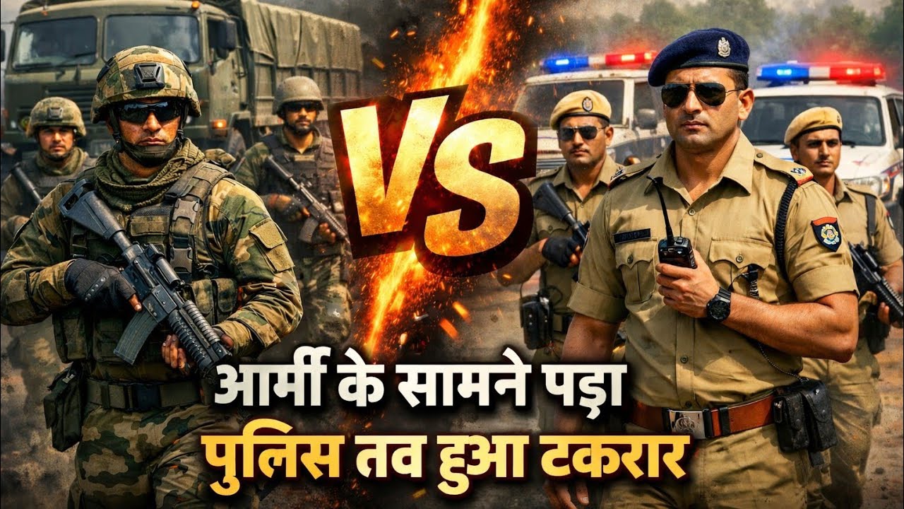 🚔🔥जब पुलिस टकराई आर्मी से😱🇮🇳3️⃣ ⚔️🇮🇳 आर्मी के सामने पुलिस! 🇮🇳💪 देश के दो ताकतवर फोर्स आमने-सामने!