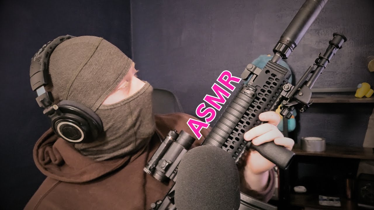 ASMR with a MACHINE GUN? *Whispered, Tapping ASMR*