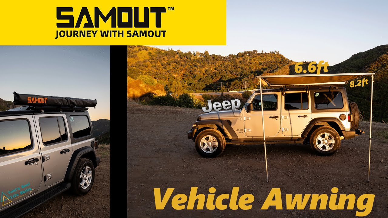 SAMOUT Vehicle Awning on my Jeep Wrangler JL 2020 for camping