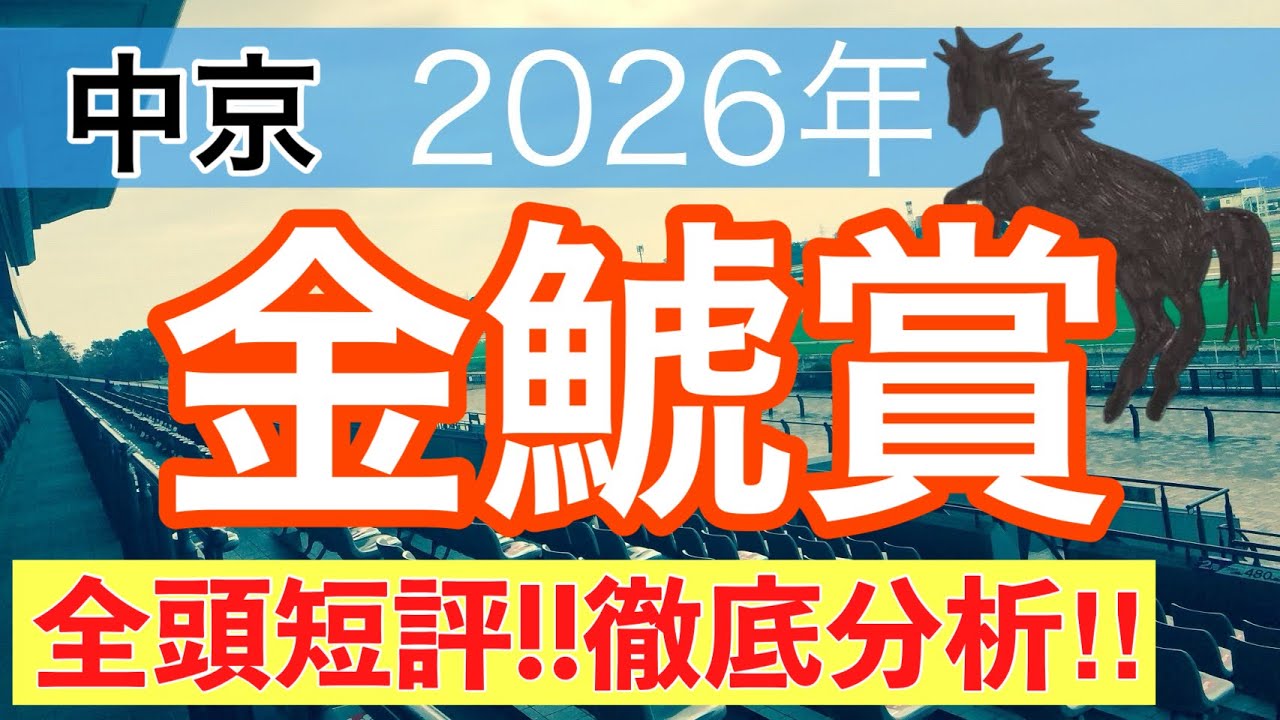 【金鯱賞2026】蓮の競馬予想(全頭短評)〜フィリーズレビューは10人気ギリーズボール穴馬推奨