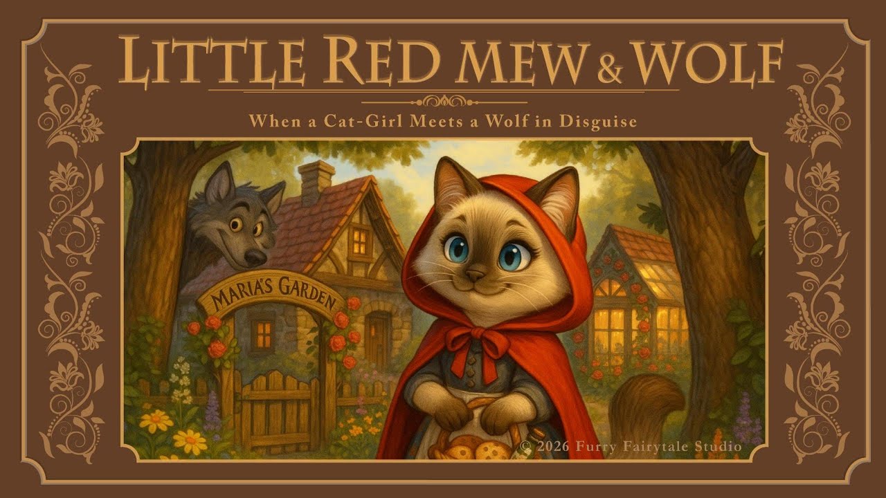 Little Red MOEW & WOLF  | Sweet Fairy Tale Bedtime Story for Kids