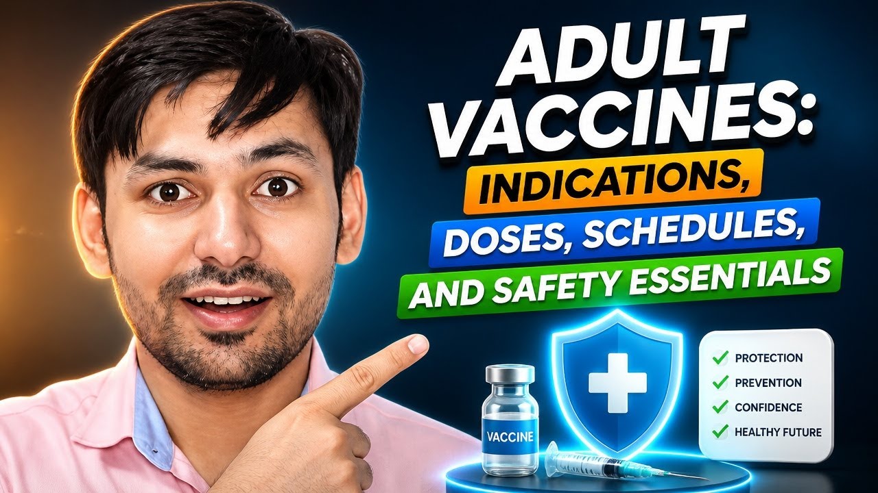 Adult Vaccines: Indications, Doses, Schedules, and Safety Essentials