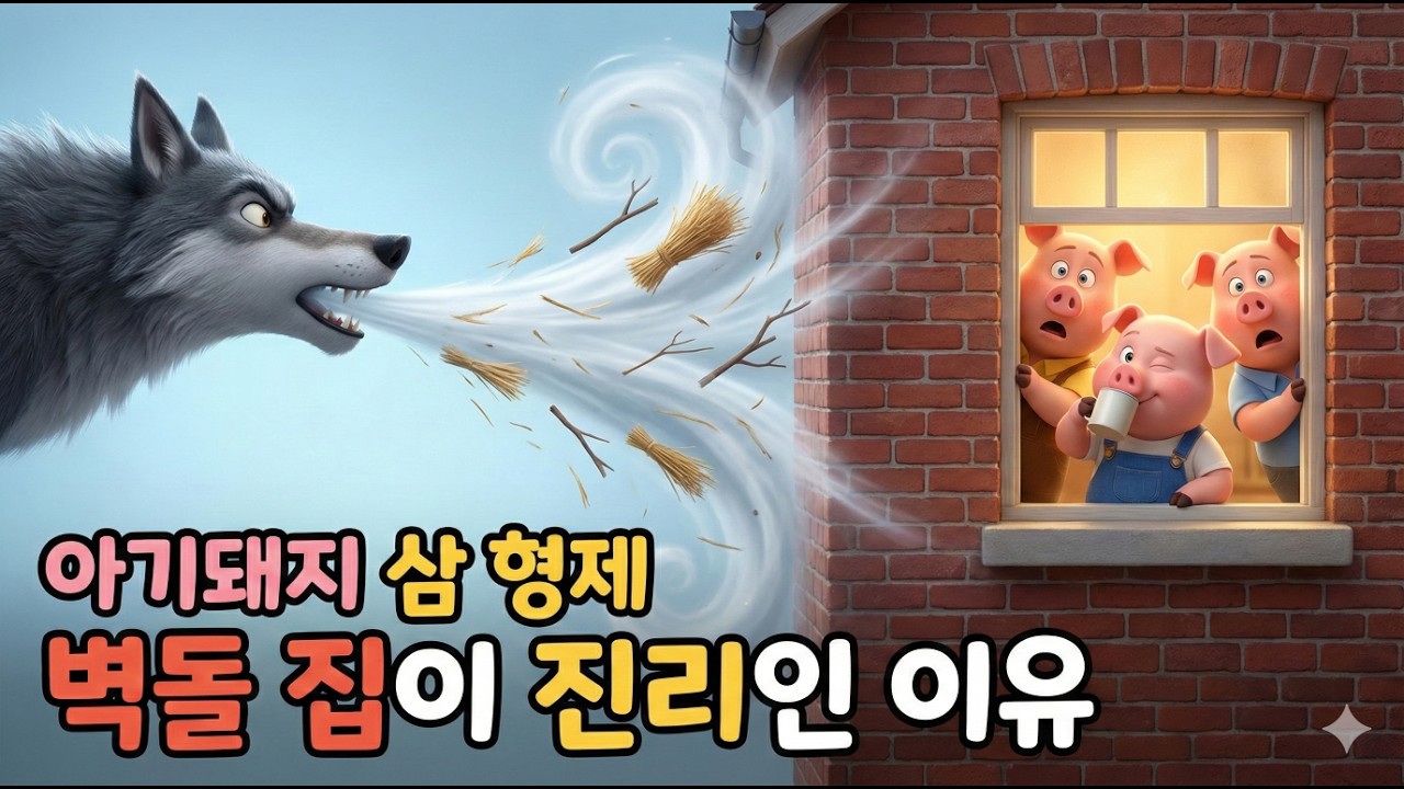 [어린이 동화] 아기돼지 삼 형제 🐷 | 늑대를 물리친 지혜와 용기 (전체 듣기)