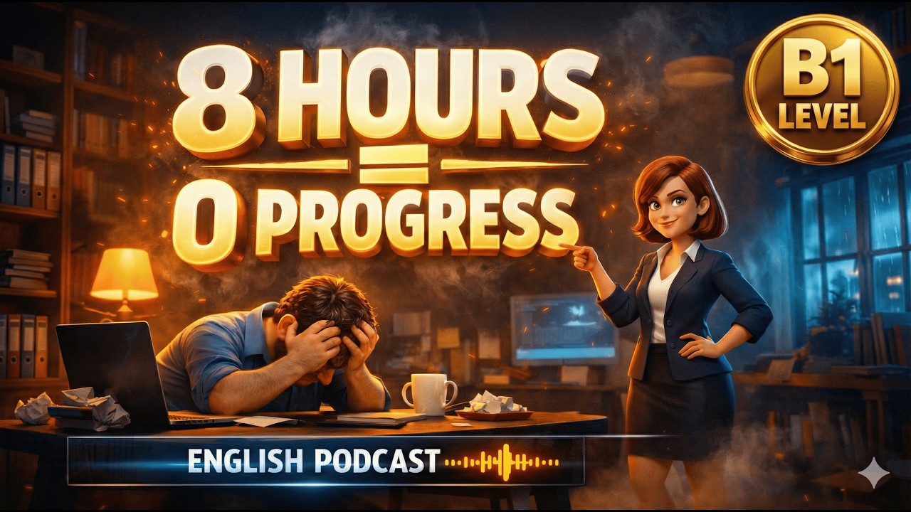 If You’re Busy All Day but Going Nowhere… This video is your wake-up call | English Learning Podcast