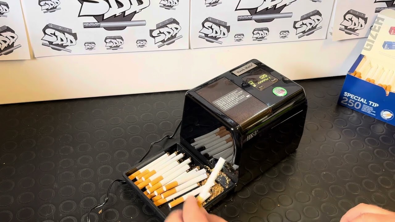 Hawk-Matic HK3 wieviel passt in den Tabakschacht wie schnell ist die HK3