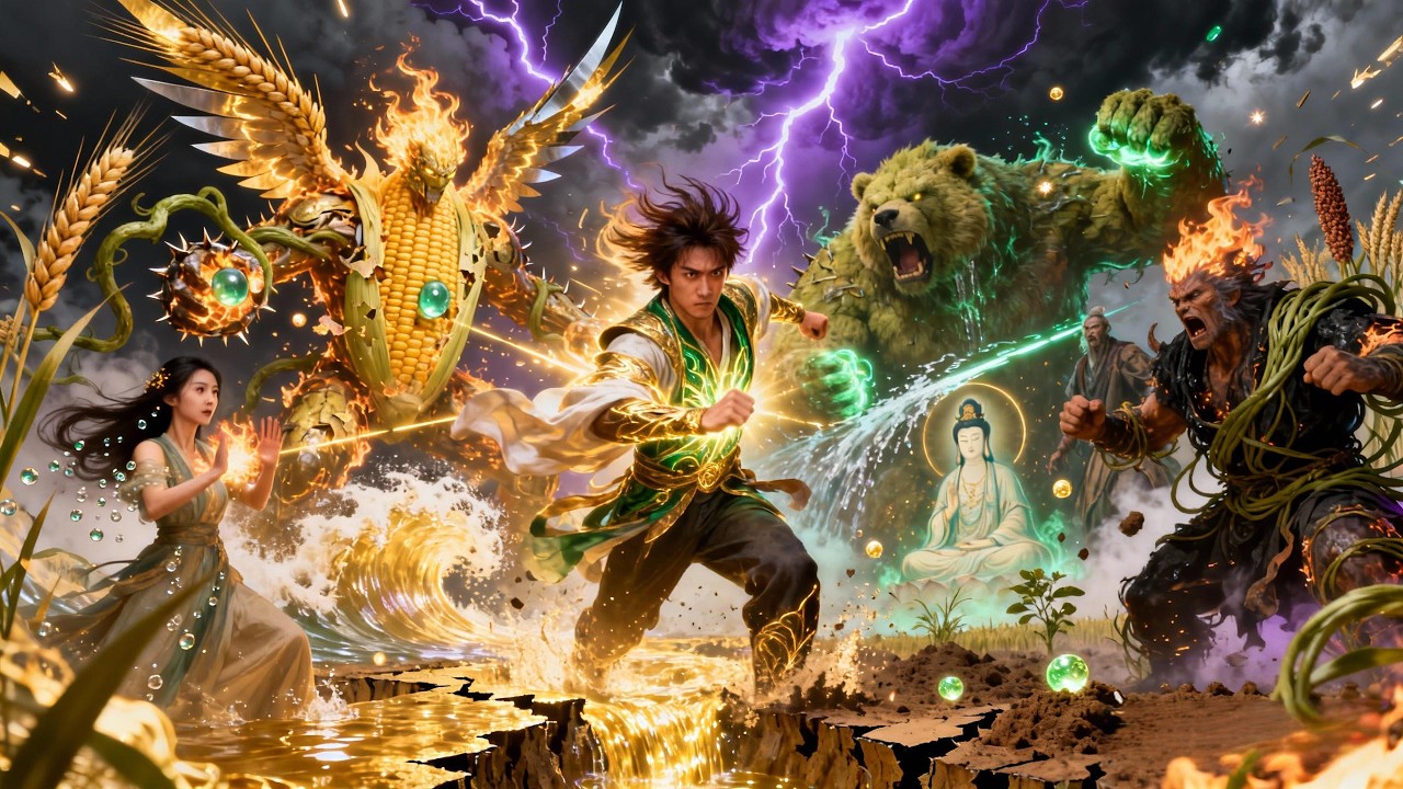 A poor guy was robbed.awakened a sacred land in his pendant. A magical spring made him clear-minded.