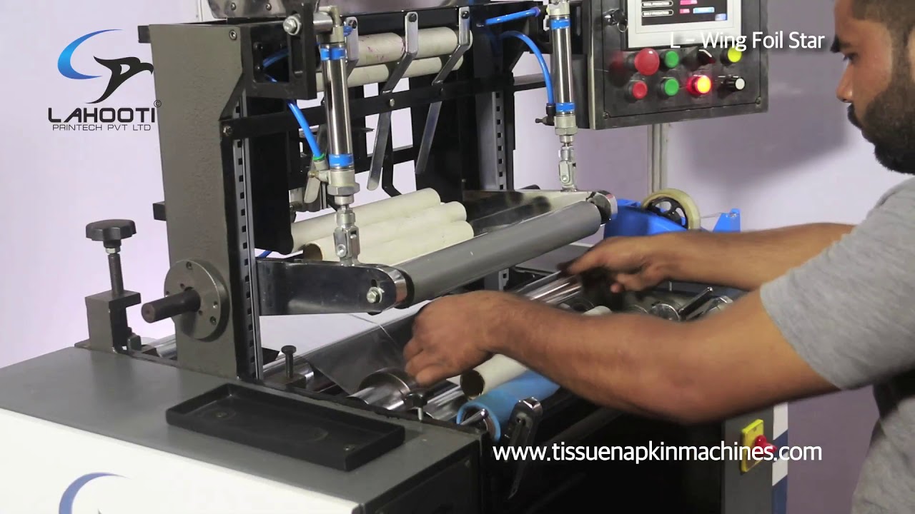 HI SPEED ALUMINIUM FOIL REWINDING MACHINE