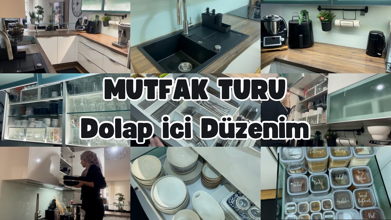 Mutfak Turu 🏠 | Dolap ici Düzenim | Derinlemesine Mutfak Temizligi | Mutfak Düzeni | Temizlik Vlog