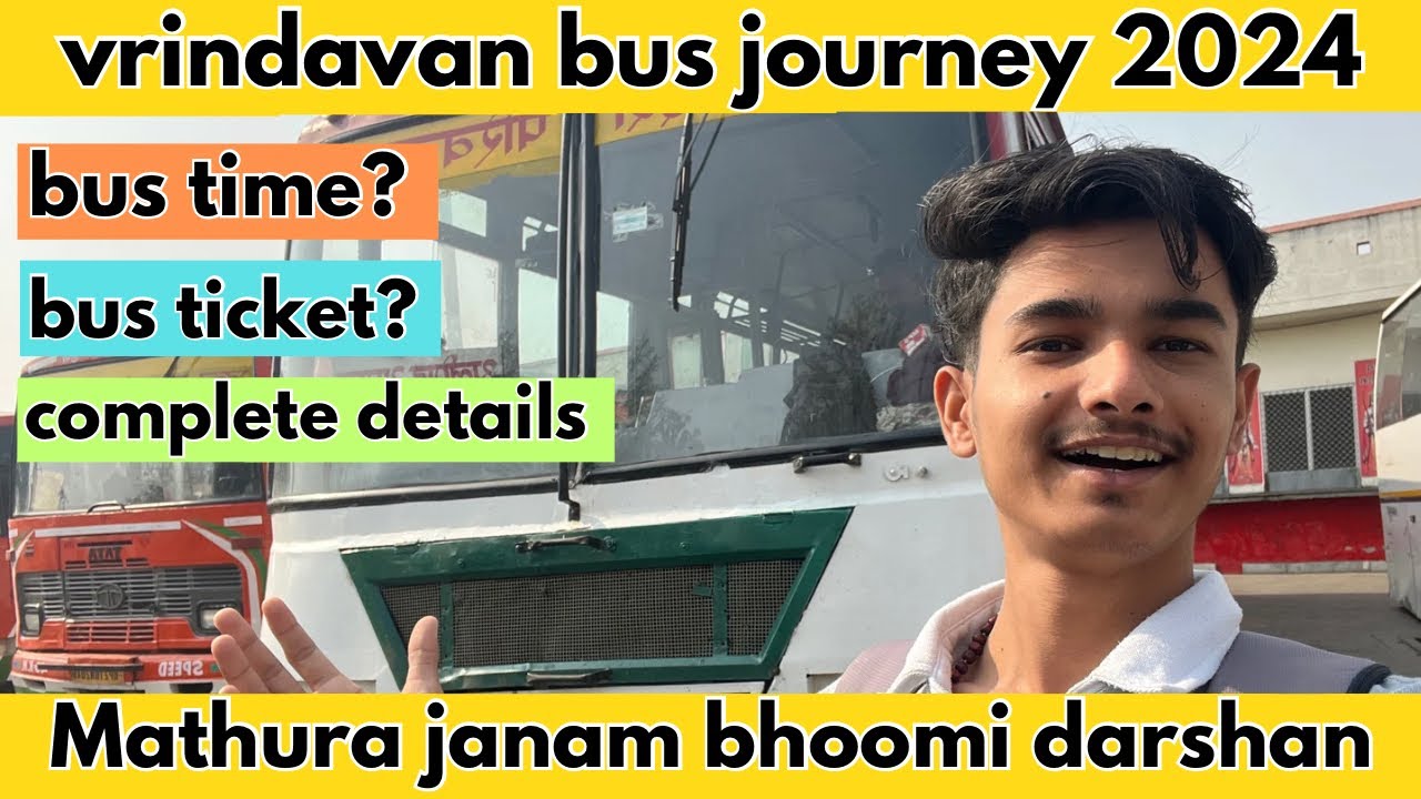 Moradabad to Mathura ￼Vrindavan bus journey | Vrindavan by bus | vrindavan 2024 | #vrindavan