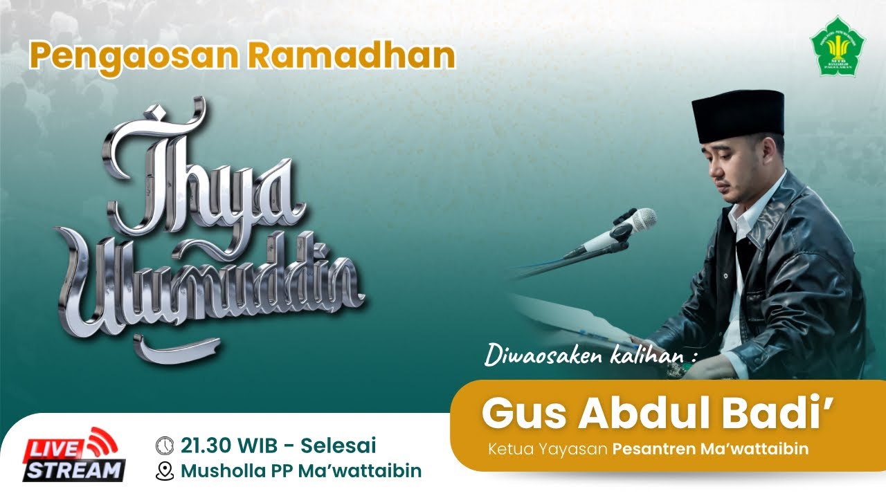 6 Ramadhan 1447 H Pengaosan Ihya’ Ulumuddin