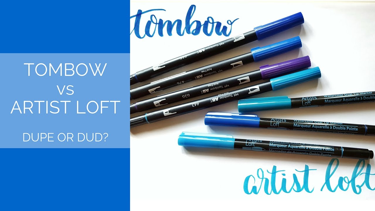 Tombow vs Artist Loft Brush Pens: Dupe or Dud?