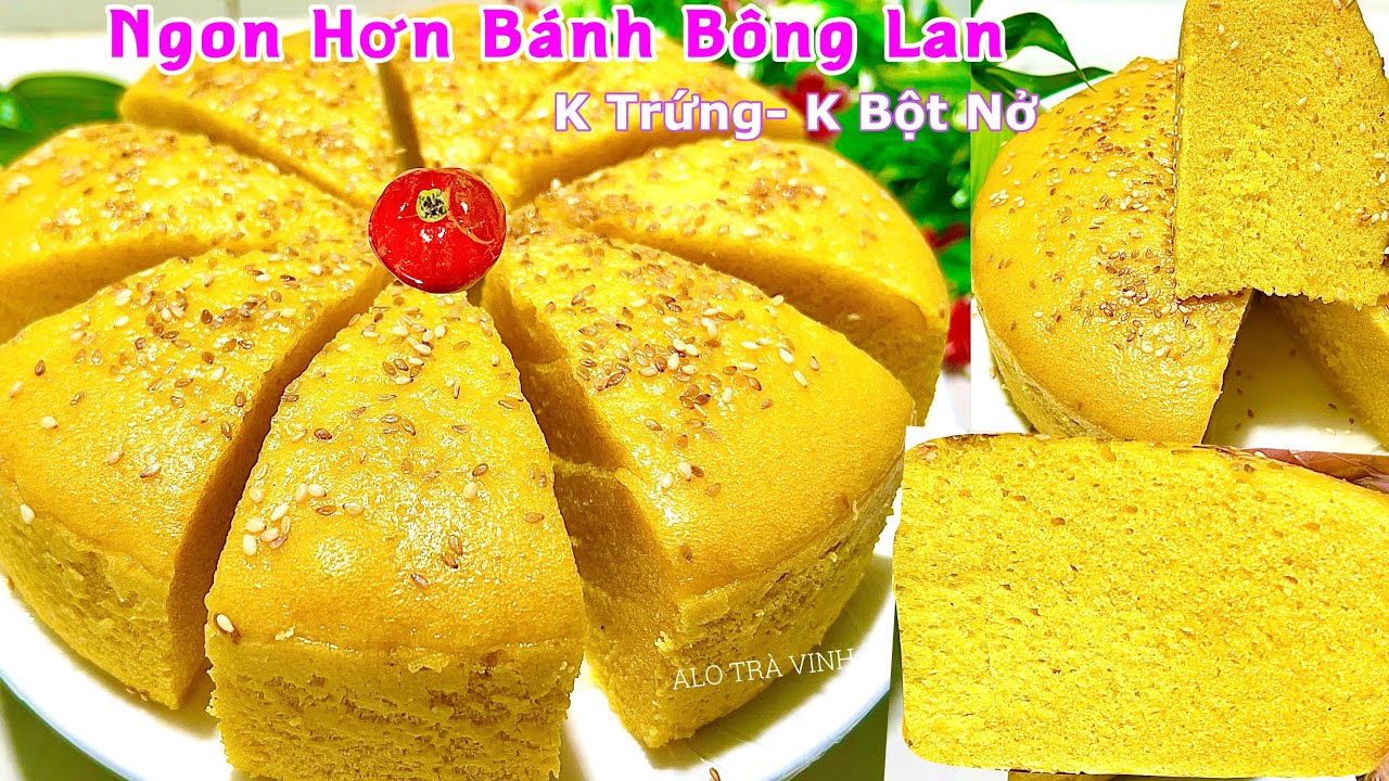 Làm BÁNH BÍ ĐỎ kiểu này còn Ngon& Dễ hơn Bánh Bò,Bánh Bông Lan- Pumpkin cake